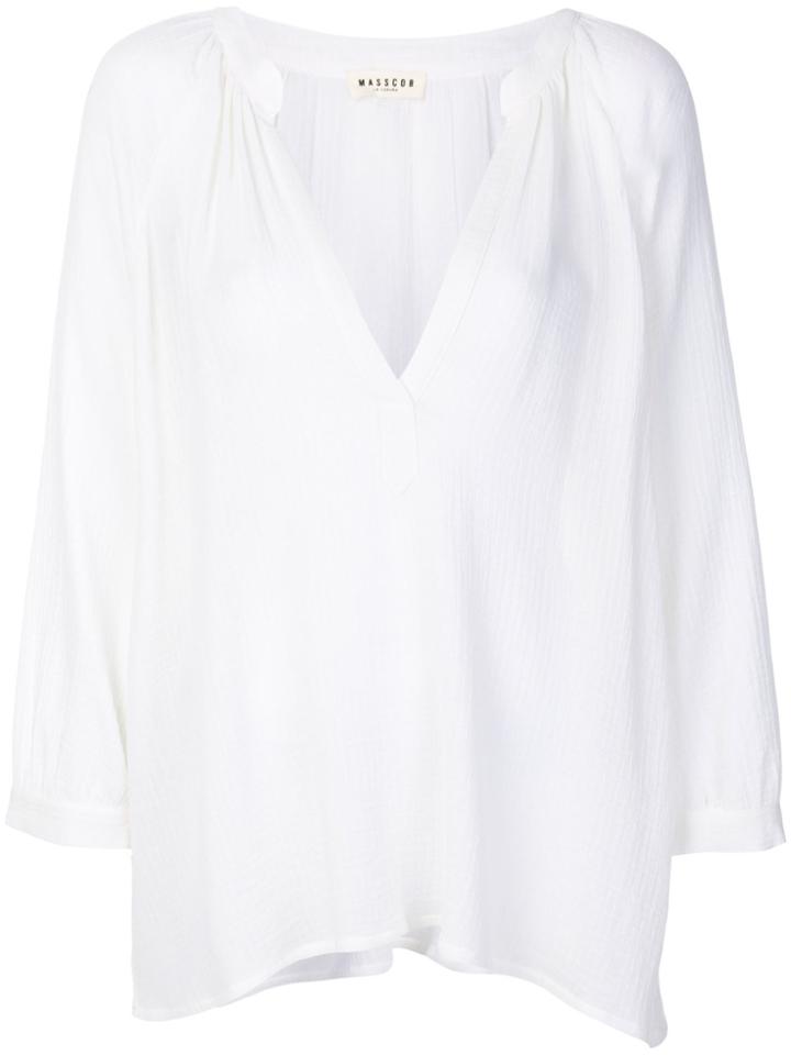 Masscob Gauze Top - White