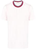 Marni Coloured Stripe Collar T-shirt - Pink