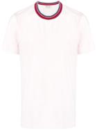 Marni Coloured Stripe Collar T-shirt - Pink