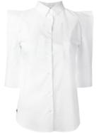 Philipp Plein Columbe Shirt, Women's, Size: Large, White, Cotton/spandex/elastane