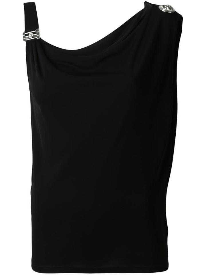 Versus One Shoulder Embellished Top