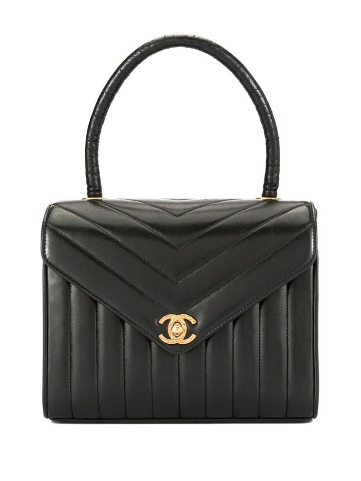 Chanel Pre-owned Mademoiselle Stitch Handbag - Black