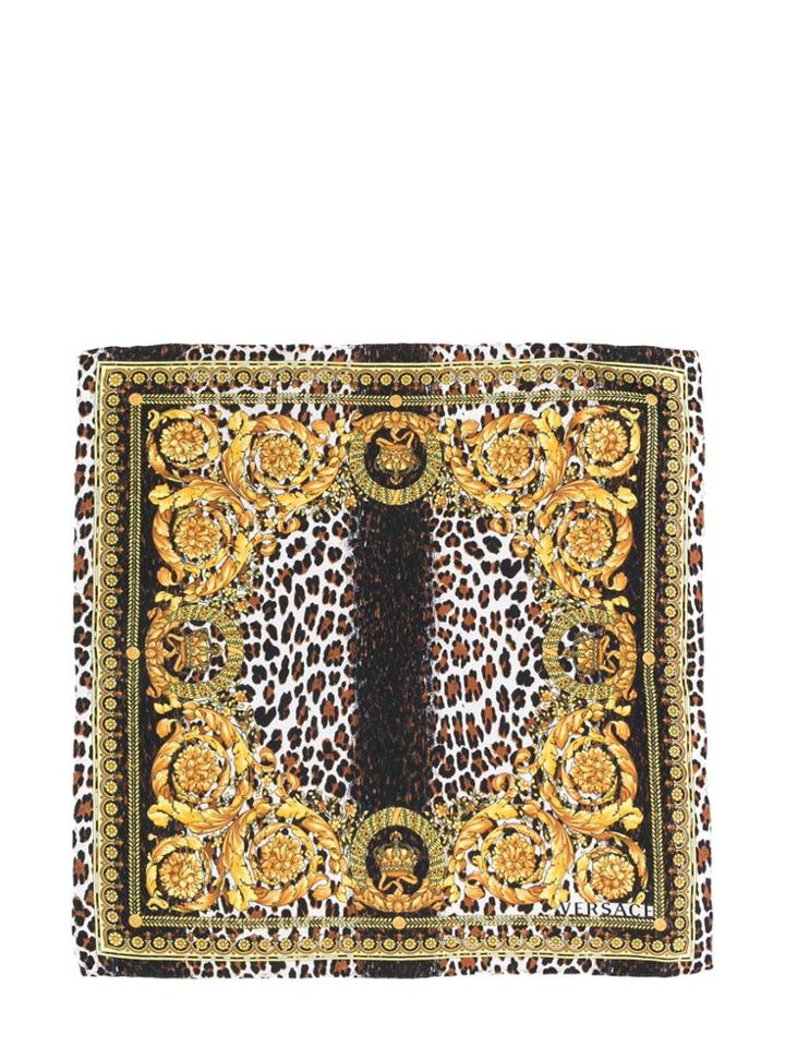 Versace Wild Barocco Scarf - Brown