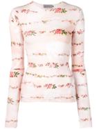 Preen By Thornton Bregazzi Longsleeved Jersey Top - Pink