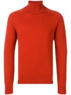 Ami Paris Turtleneck Sweater - Orange