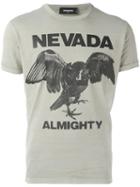 Dsquared2 Nevada Almighty Eagle T-shirt, Men's, Size: Large, Nude/neutrals, Cotton