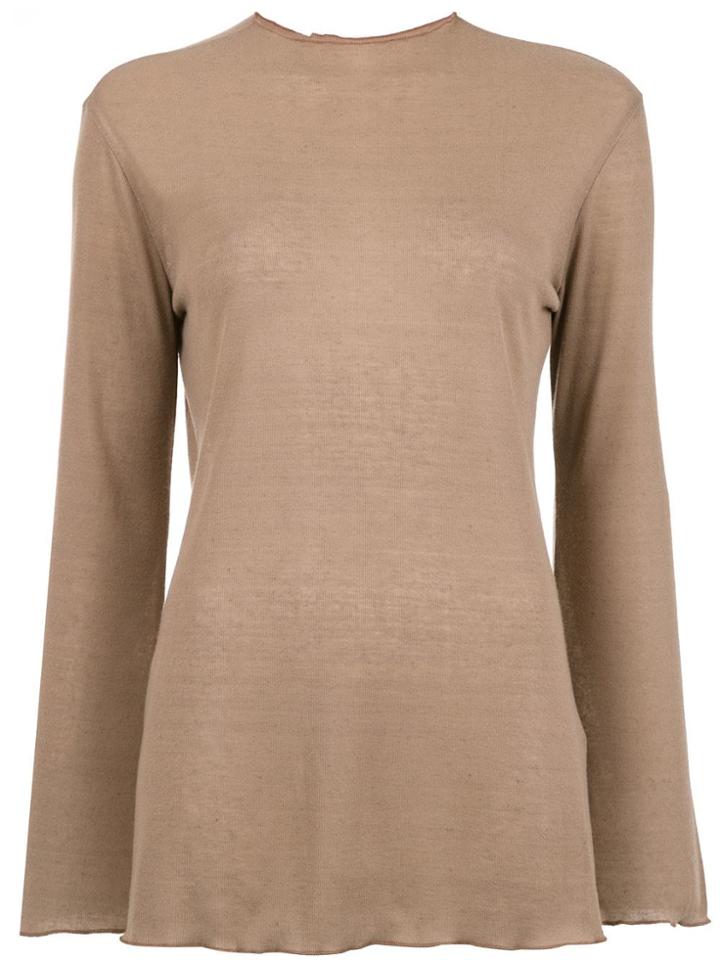Osklen Thin Rib Blouse - Brown