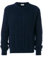 Saint Laurent Knitted Jumper - Blue