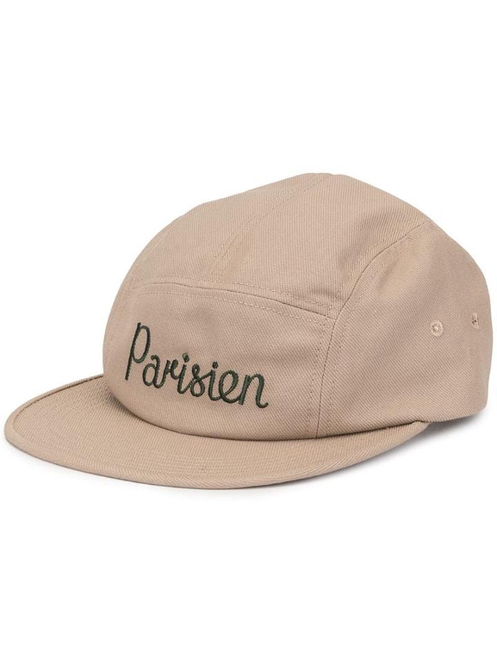 Maison Kitsuné Parisien Baseball Cap - Brown