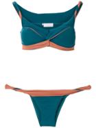 Brigitte Brigitte 31b21nv Nude/verde Polyamide/spandex/elastane -