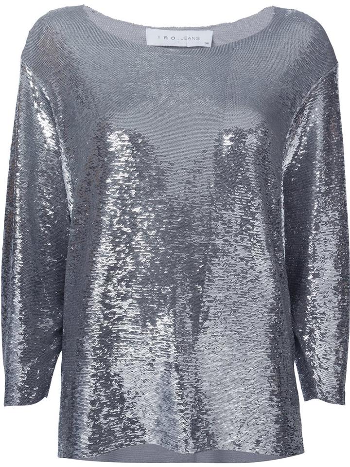 Iro Sequin Embellished Blouse