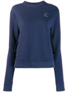 Karl Lagerfeld Frilled Back Sweatshirt - Blue