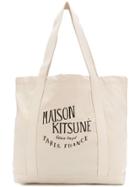 Maison Kitsuné Palais Royal Shopping Bag - Neutrals