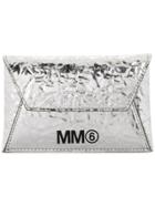 Mm6 Maison Margiela Square Envelope Clutch Bag - Silver