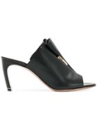 Nicholas Kirkwood Ruffled Zip Sandals - Black