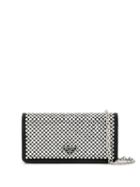 Prada Crystal Embellished Wallet On Chain - Metallic