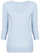 Majestic Filatures V-neck Top - Blue