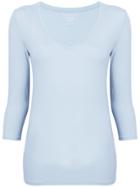 Majestic Filatures V-neck Top - Blue