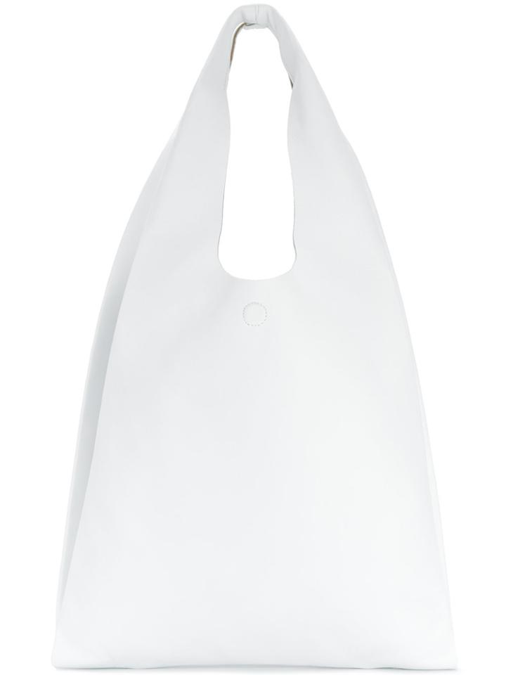 Maison Margiela Foldover Oversized Tote - White