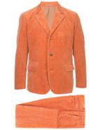 Issey Miyake Vintage Textured Two-piece Suit - Orange