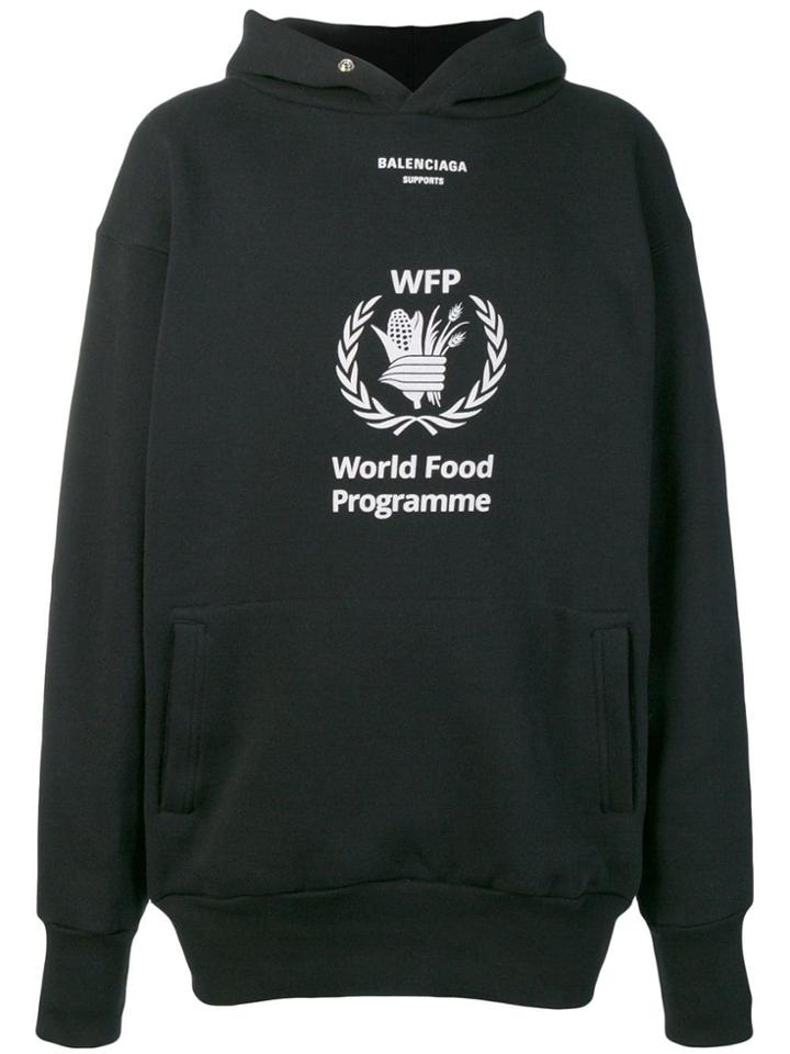 Balenciaga World Food Programme Hoodie - Black