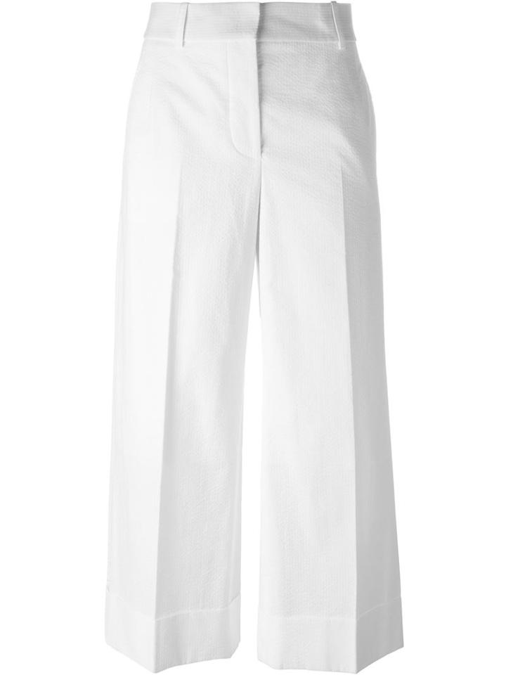 Thom Browne Wide Leg Cropped Trousers
