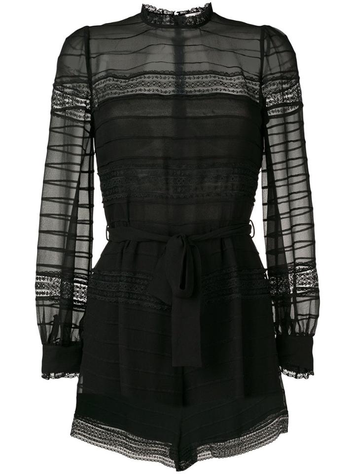 Zimmermann Embellished Playsuit - Black