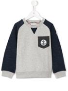 Moncler Kids Chest Pocket Sweatshirt, Boy's, Size: 6 Yrs, Grey