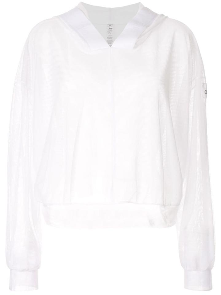 Alo Yoga Studio Mesh Hoodie - White