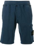 Stone Island Marine Bermuda Shorts, Men's, Size: Medium, Blue, Cotton