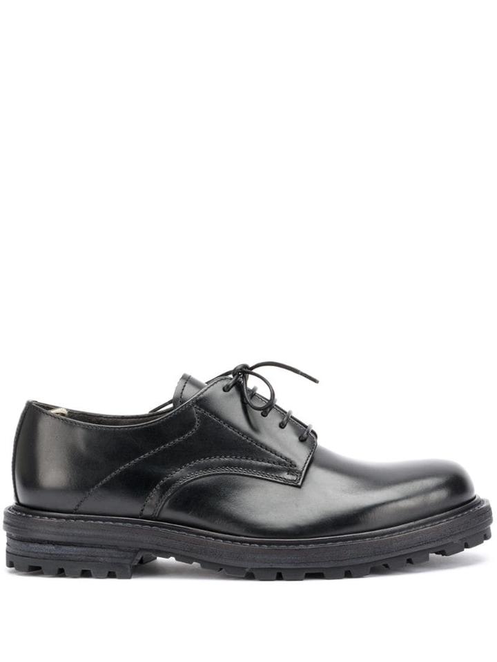 Officine Creative Ridged Sole Derby Shoes - Black