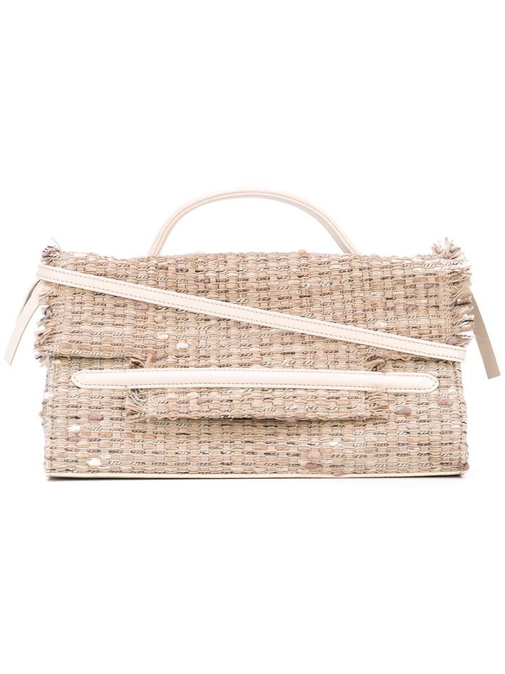 Zanellato - Woven Satchel - Women - Raffia/leather - One Size, Nude/neutrals, Raffia/leather