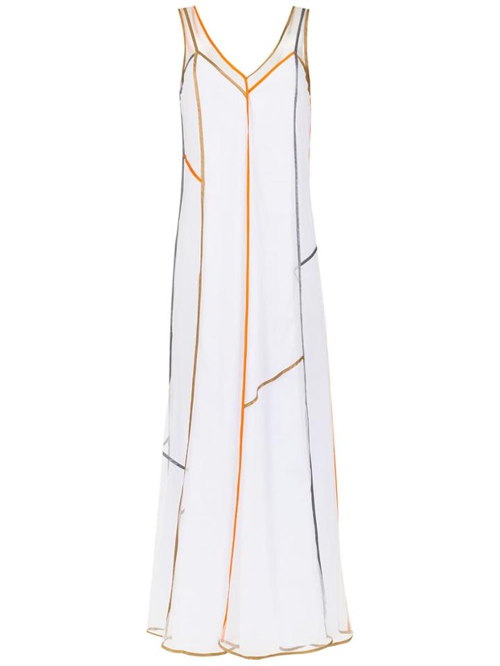 Mara Mac Long Relaxed Dress - White