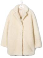 Pinko Kids Teen Teddy Coat - White