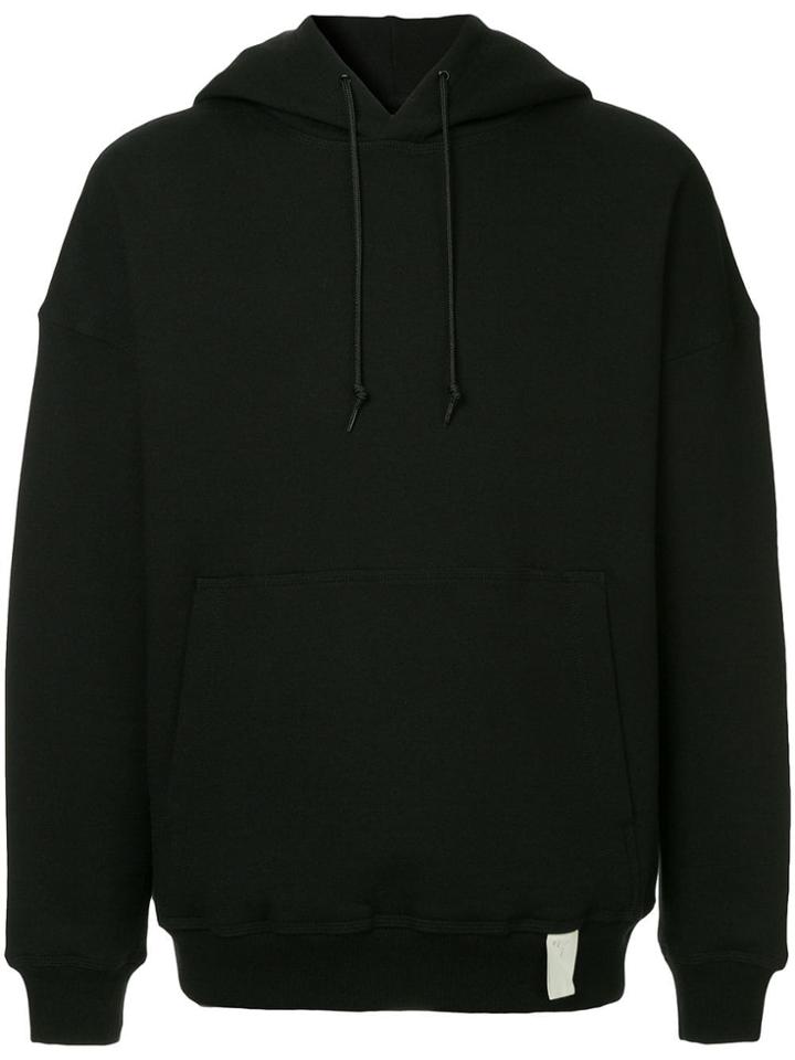 N. Hoolywood Drawstring Hoodie - Black