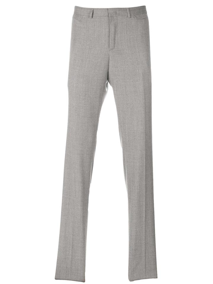 Z Zegna Tailored Straight Fit Trousers - Grey