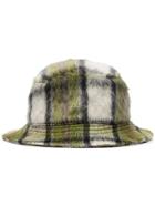 Natasha Zinko Check Pattern Bucket Hat - Green