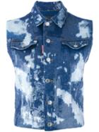 Dsquared2 - Tie Dye Waistcoat - Women - Cotton/acrylic/spandex/elastane - 42, Blue, Cotton/acrylic/spandex/elastane