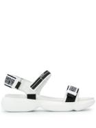 Prada Touch Strap Sandals - White