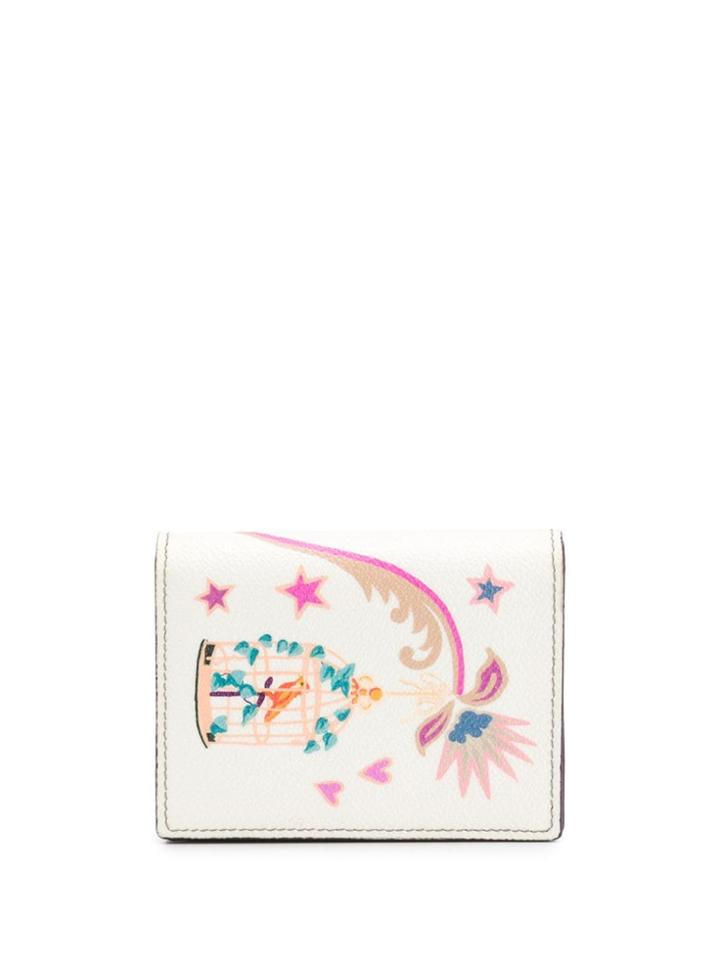 Etro Dreaming & Dancing Print Wallet - White