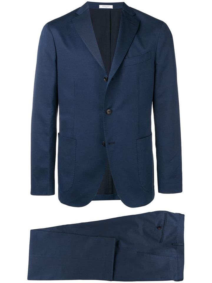 Boglioli Straight Fit Suit - Blue