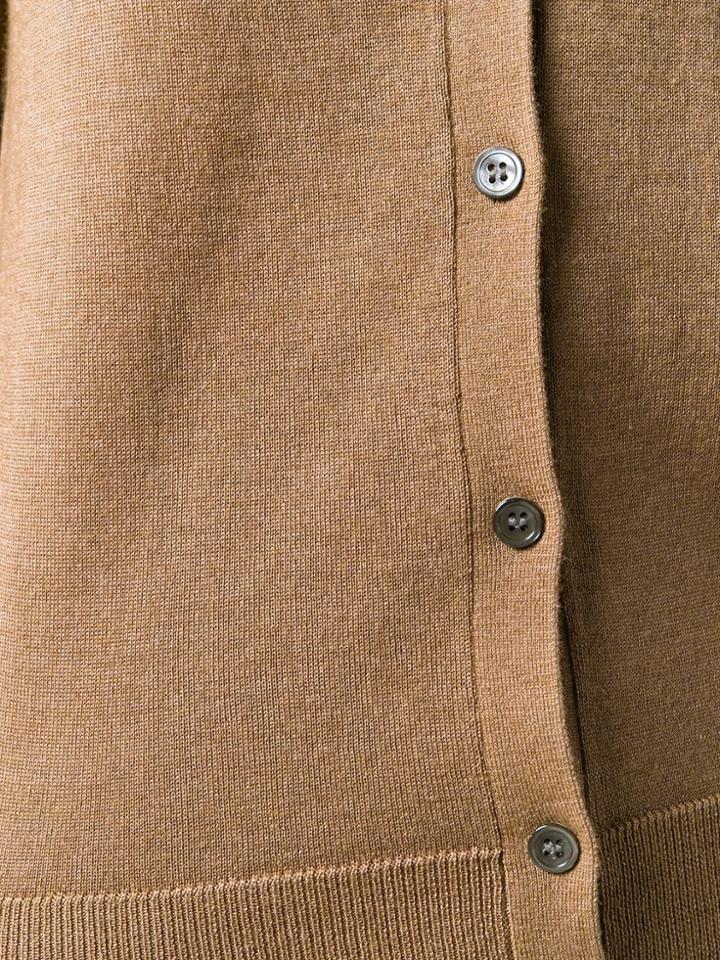 Theory V-neck Cardigan - Brown