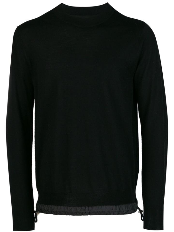Sacai Drawstring Jumper - Black