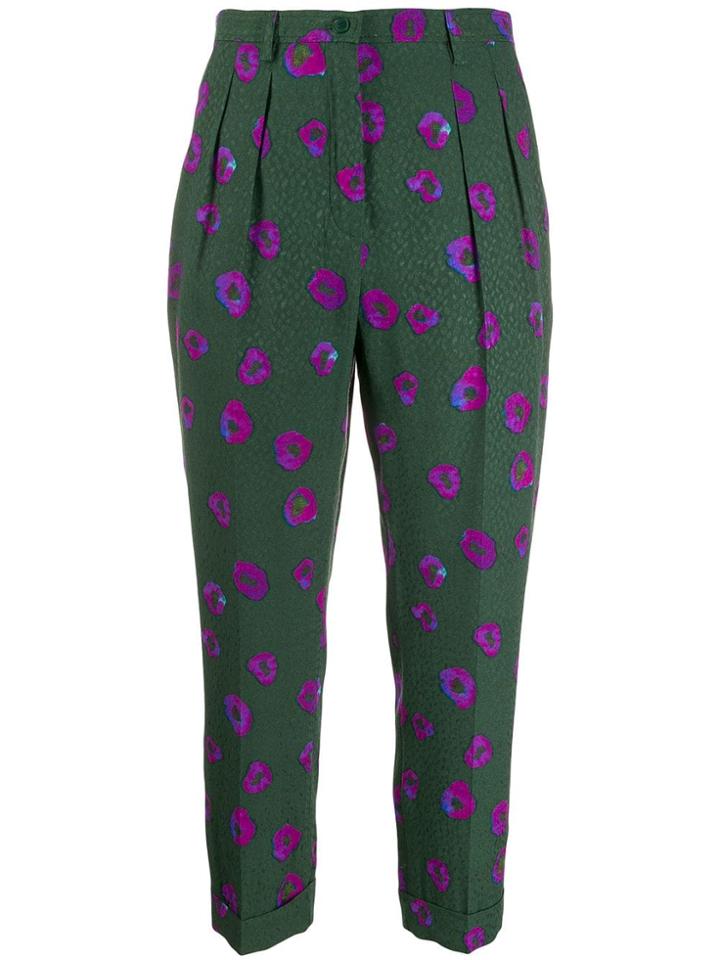 Christian Wijnants Floral Trousers - Green