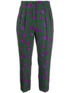 Christian Wijnants Floral Trousers - Green