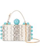 Tonya Hawkes Studded Clutch - White