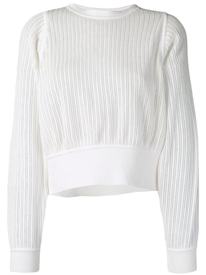 Molli Jahanne Cropped Jumper - White