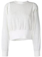 Molli Jahanne Cropped Jumper - White