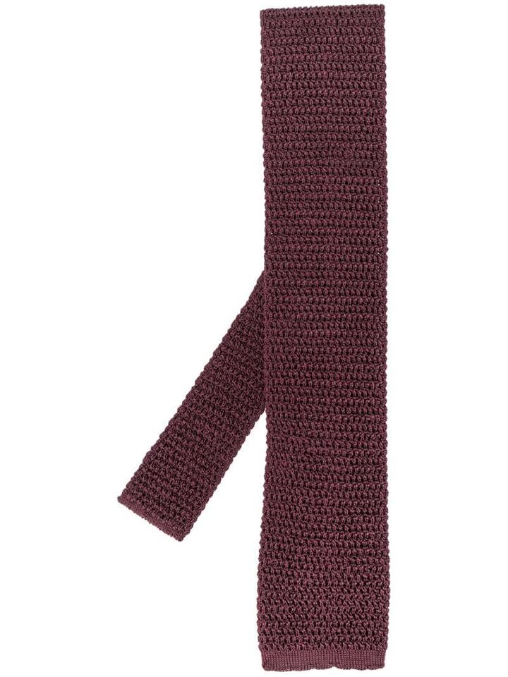 Tom Ford Knitted Bow Tie - Red
