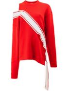 Monse Contrast Stripe Panel Jumper - Red